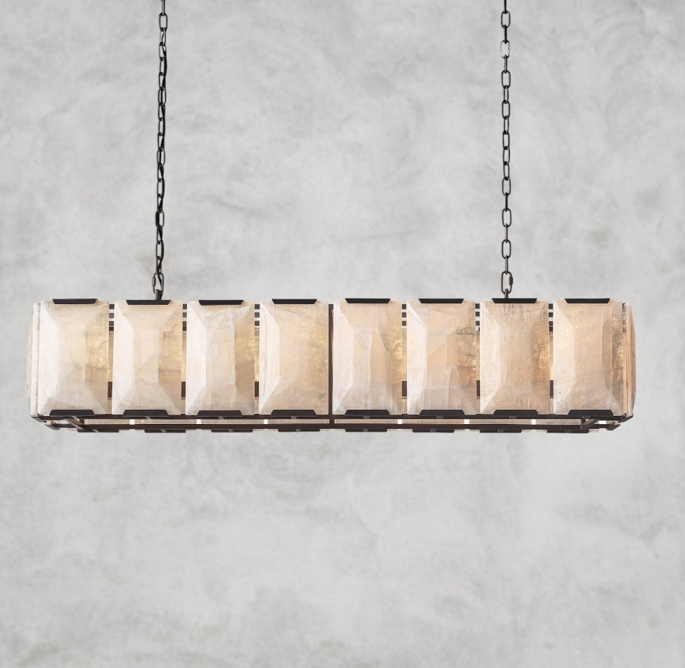 Harlow Calcite Rectangular Chandelier 42", 54", 62", 74"